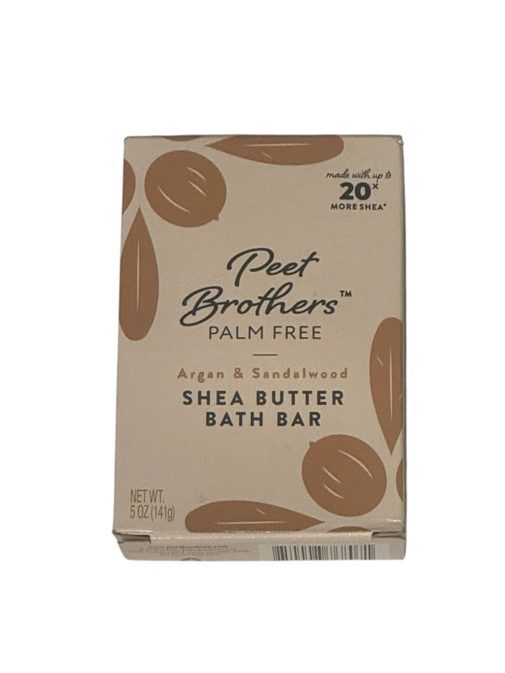 Peet Brothers Palm Free Shea Butter Bath Bar - Argan & Sandalwood